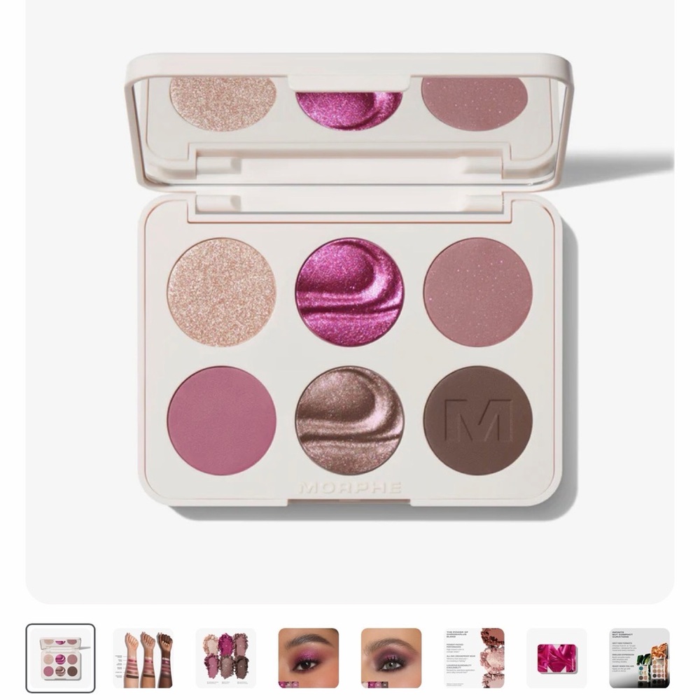 Morphe Love Byte Eyeshadow Palette - Pink, Gold, and Brown Hues - Picture 3 of 6